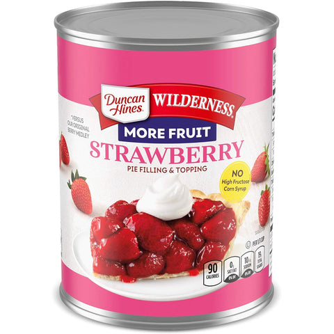 Wilderness Premium Pie Filling & Topping, Strawberry, 21 Oz
