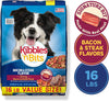 Savory Bacon & Steak Flavor Dry Dog Food, 16 Lb. Bag