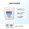 Waxed Dental Floss,Unflavored, Plaque Remover for Teeth, Shred Resistant, Floss Slides Smoothly, Easy to Use, Waxed, Deep Cleaning Teeth, Oral Care, PFAS Free, for Adults & Kids, 1 Pack, 55 Yd