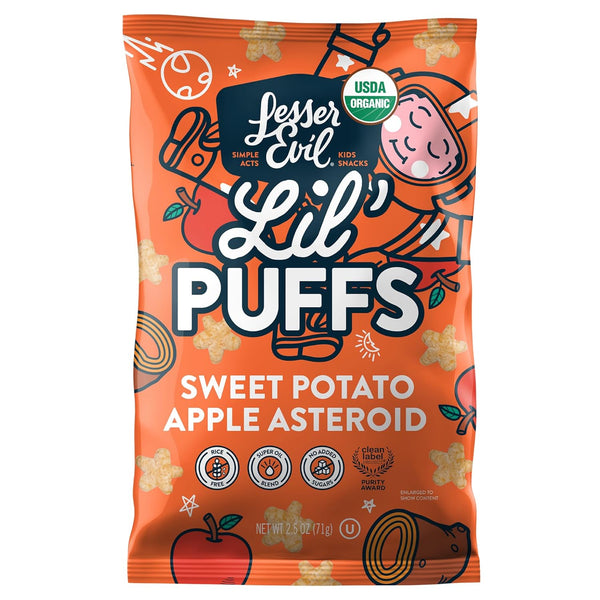 Organic Sweet Potato Apple Lil' Puffs, 2.5 OZ
