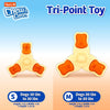 Chew ‘N Clean Chew Toy and Treat in One Chicken Flavored Tri-Point Dog Toy, Small