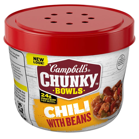 Chunky Chili with Beans, 15.25 Ounce Microwavable Bowl