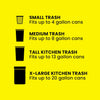 Forceflex Tall Kitchen Trash Bags, 13 Gal, Gain Lavender with Febreze, 40 Ct (Pack May Vary)