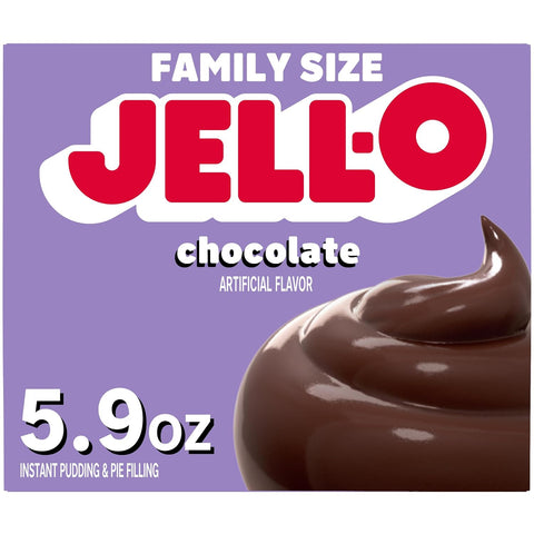 Chocolate Instant Pudding & Pie Filling Mix, 5.9 Oz Box, as Seen on Tiktok