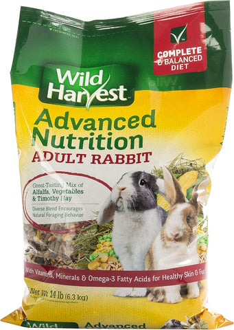 Advanced Nutrition Diet Adult Rabbit 14 Pounds, Resealable Bag