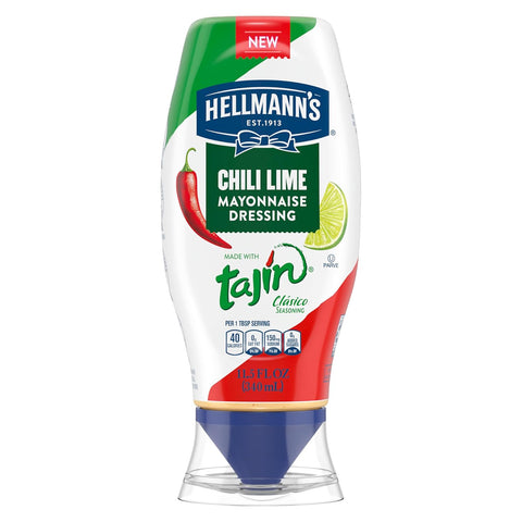 Mayonnaise Dressing Chili Lime for Grilled Corn, Tacos, Grain Bowls & More, with Tajín Clásico Seasoning, Real Ingredients & No Artificial Flavors, 11.5 Oz