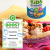 Kids Protein Powder Shake Mix, Vanilla Bean Ice Cream - 8G Grass-Fed Dairy Protein, 4G Fiber, 22 Vitamins & Minerals, Gluten Free, No Soy Ingredients, Adds Healthy Nutrients to Kids Snacks, 1Lb