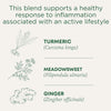 Tea, Organic Turmeric W/Meadowsweet & Ginger, Supports a Healthy Response to Inflammation, 16 Tea Bags