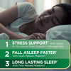 Stress Support Melatonin by , Sleep3 Maximum Strength 100% Drug Free Sleep Aid, Dietary Supplement with Ashwagandha, Time Release Technology, 10Mg, 28 Tri-Layered Tablets
