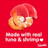 Delectables Squeeze up Creamy Squeezable Puree, Lickable Wet Cat Treats, Grain Free, No Added Fillers, No By-Products, No Added Preservatives, 0.5 Ounces Tuna & Shrimp, 32 Tubes Total