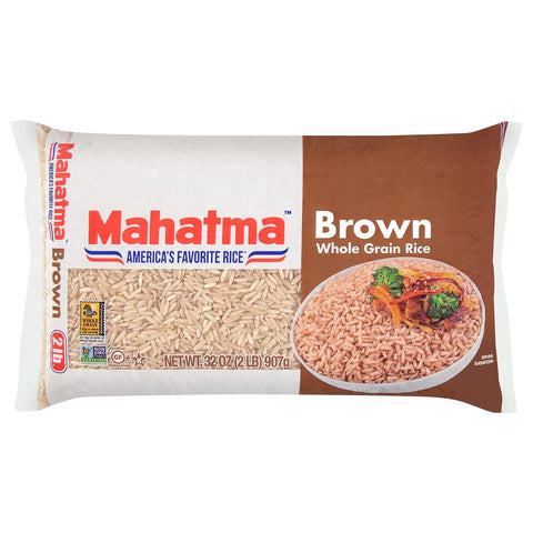 Whole-Grain Brown Rice, 2Lb Bag of Rice, Stovetop or Microwave Rice