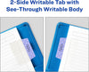 Multiuse Ultra Tabs, 2" X 1.5", 2-Side Writable, Assorted Pastel Dots, 24 Repositionable Tabs (74773)