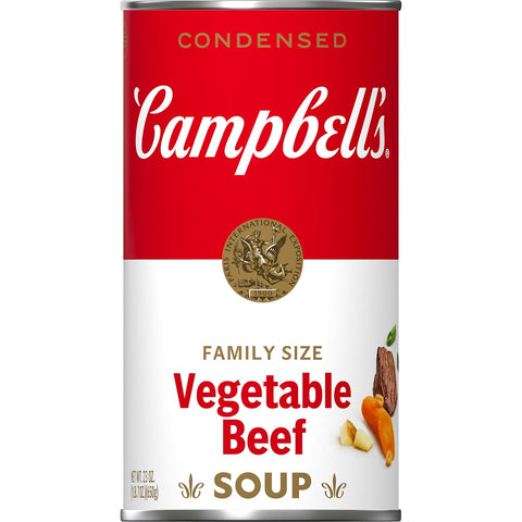 Condensed Family Size Vegetable Beef Soup, 23 Oz. Can