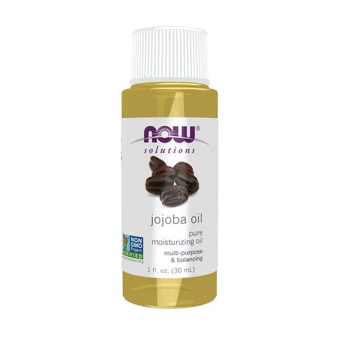 Solutions, Jojoba Oil, 100% Pure Moisturizing, Multi-Purpose Oil for Face, Hair and Body, 1-Ounce