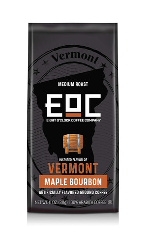 Flavors of America Vermont Maple Bourbon Ground Coffee, Medium Roast, 11 Ounce (Pack of 1)