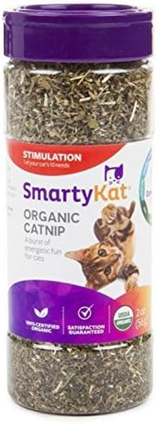 Catnip Shaker Canister for Cats & Kittens, Resealable Packaging, Sprinkle on Toys, Bedding & Scratchers, 2 Ounces