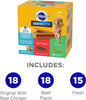 DENTASTIX Large Dog Dental Care Treats Original, Beef & Fresh Variety Pack, 2.73 Lb.Pack (51 Treats)