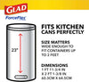 Tall Kitchen Trash Bags 13 Gallon, Gain Original Garbage Bags, Odorshield with Drawstring, 110 Count