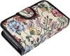 Floral Pill Case Box, 14 Day Pill Holder Pill Container & Medication Organizer, Travel Case - 4 Marked Compartments for Each Day of the Week - Morn, Noon, Eve, Bed