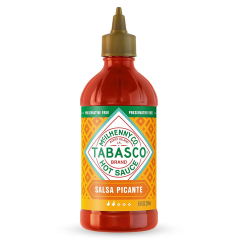 Brand Salsa Picante, Vibrant & Mild Hot Sauce, Easy-To-Squeeze Bottle, Thicker Mexican Style with Authentic Peppers, Garlic & Spices, Great on Tacos & More, 8.6 Fl Oz (Pack of 1)