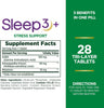 Stress Support Melatonin by , Sleep3 Maximum Strength 100% Drug Free Sleep Aid, Dietary Supplement with Ashwagandha, Time Release Technology, 10Mg, 28 Tri-Layered Tablets