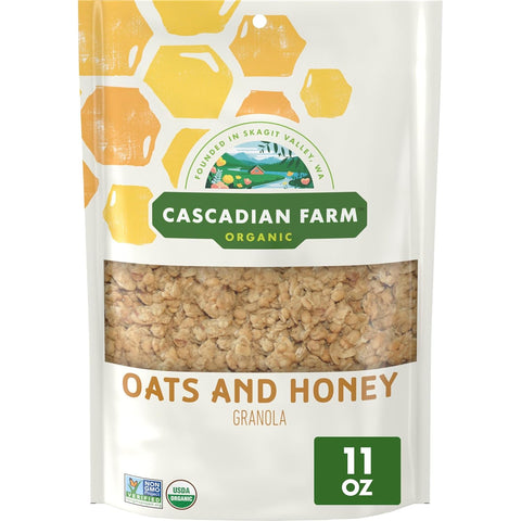Organic Granola, Oats and Honey Cereal, Resealable Pouch, 11 Oz.