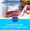 Gallon Food Storage Freezer Bags, New Stay Open Design with Stand-Up Bottom, Easy to Fill, 14 Count