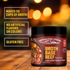 Beef Flavored Broth Base, Granulated Beef Flavored Bouillon, Versatile Usage, Season-To-Taste, Easy-To-Store, 12 Oz Jar (Pack of 1)