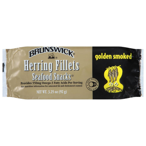 Golden Smoked Herring Fillets, 3.25 Oz Can - 18G Protein per Serving - Gluten Free, Keto Friendly - Great for Pasta & Seafood Recipes