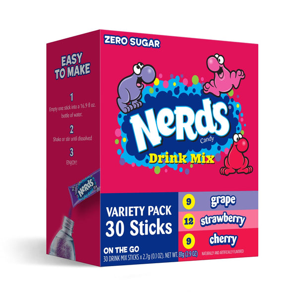 Nerds, Variety – Powder Drink Mix, Delicious Hydration, Makes 30 Drinks