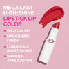 Mega Last High-Shine Lipstick Lip Color, Infused with Seed Oils for a Nourishing High-Shine, Buildable & Blendable Creamy Color, Cruelty-Free & Vegan - Sangria Time