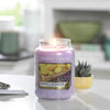 Lemon Lavender Scented Classic 22Oz Large Jar Single Wick Candle over 110 Hours of Burn Time Ideal for Gifting Events and Home Fragrance