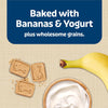 Health Bars Crunchy Dog Biscuits, Oven-Baked Dog Treats Made with Natural Ingredients, Bananas & Yogurt, 16-Oz Bag