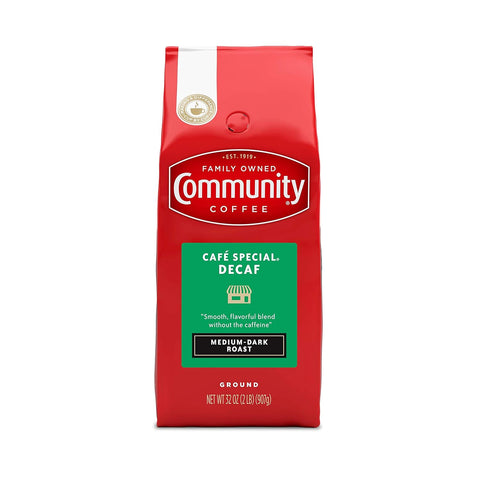Café Special Decaf Ground Coffee, Medium Dark Roast, 32 Ounce Bag (Pack of 1)