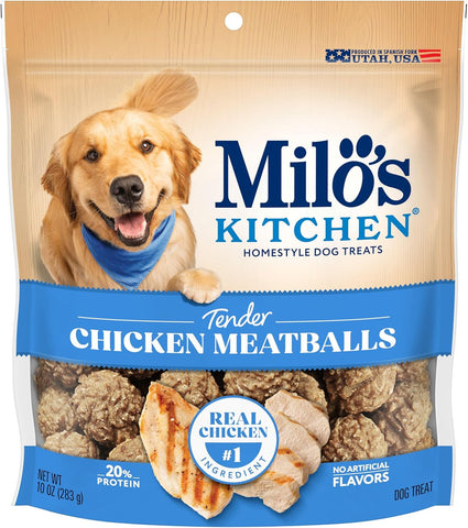 Chicken Meatballs Dog Treats, 10 Ounce