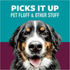 Pet Hair Pickup Extra Sticky Lint Roller, Designed for Removing Fur + Fluff on Couches, Clothes, Dog and Cat Beds, & More, 1 Pack, 95 Easy-Tear Adhesive Sheets Total
