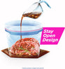 Gallon Food Storage Freezer Bags, New Stay Open Design with Stand-Up Bottom, Easy to Fill, 14 Count