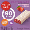 90 Calorie Protein Bars, Strawberries and Cream, Keto Friendly, 5 Ct, 4.8 Oz