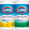 Disinfecting Wipes Value Pack, Bleach Free Cleaning Wipes, 75 Count Each, Pack of 2, Packaging May Vary
