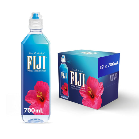Natural Artesian Bottled Water 700Ml / 23.7 Fl Ounce (Pack of 12) - Sports Cap - 100% Natural Electrolytes