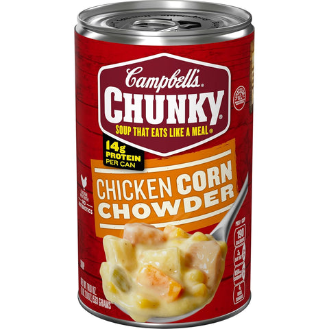 Chunky Soup, Chicken Corn Chowder Soup, 18.8 Oz Can