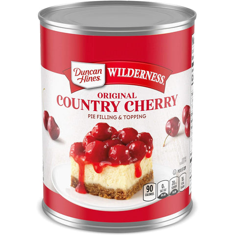 Wilderness Original Pie Filling & Topping, Country Cherry, 21 Ounce