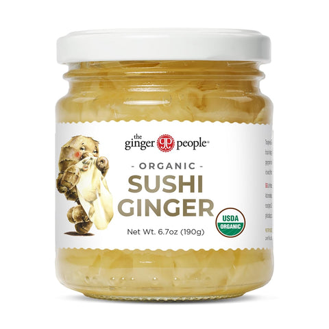 Organic Pickled Sushi Ginger, No Artificial Ingredients, 6.7 Oz (Pack of 1)