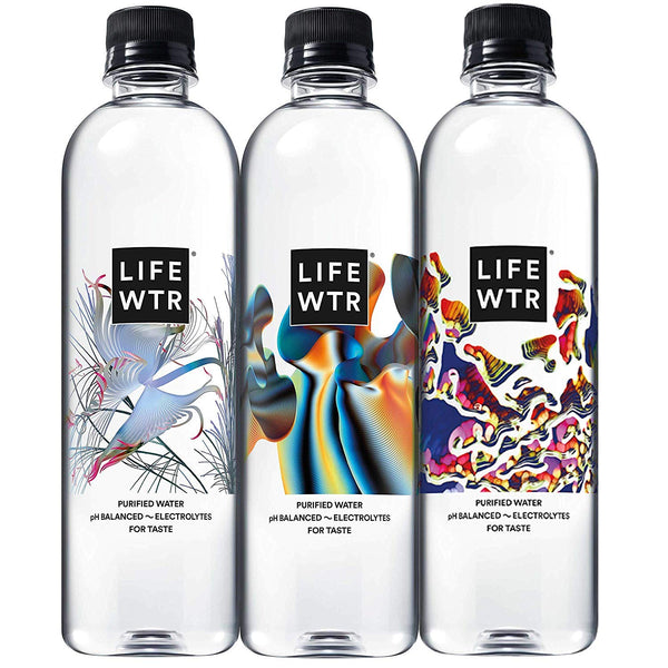 Premium Purified Water Ph Balanced with Electrolytes, 100% Recycled Plastic Bottles, 16.9 Fl Oz Bottles, 500Ml (Pack of 12)