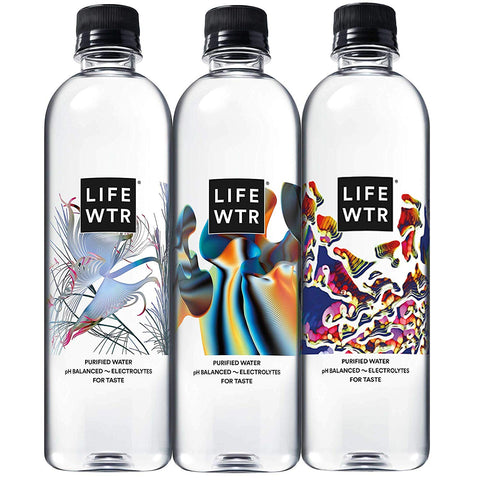 Premium Purified Water Ph Balanced with Electrolytes, 100% Recycled Plastic Bottles, 16.9 Fl Oz Bottles, 500Ml (Pack of 12)