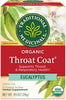 Tea, Organic Throat Coat Eucalyptus, Throat and Respiratory Support, 16 Tea Bags