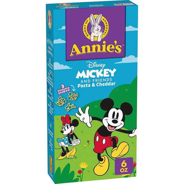 Annie'S Disney Mickey & Friends, Macaroni and Cheese Dinner, Pasta & Cheddar, 6 Oz.