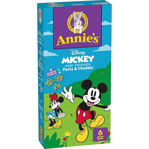 Annie'S Disney Mickey & Friends, Macaroni and Cheese Dinner, Pasta & Cheddar, 6 Oz.