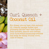 Curl Quench + Coconut Oil Shampoo + Conditioner to Hydrate and Detangle Tight Curly Hair, Softening Shampoo, Vegan, Silicone & Paraben-Free, 13 Fl Oz