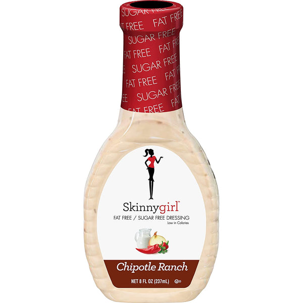 Fat-Free Salad Dressing, Sugar-Free Chipotle Ranch, 8 Ounce
